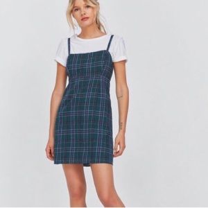 Urban Outfitters Green Plaid Dress
